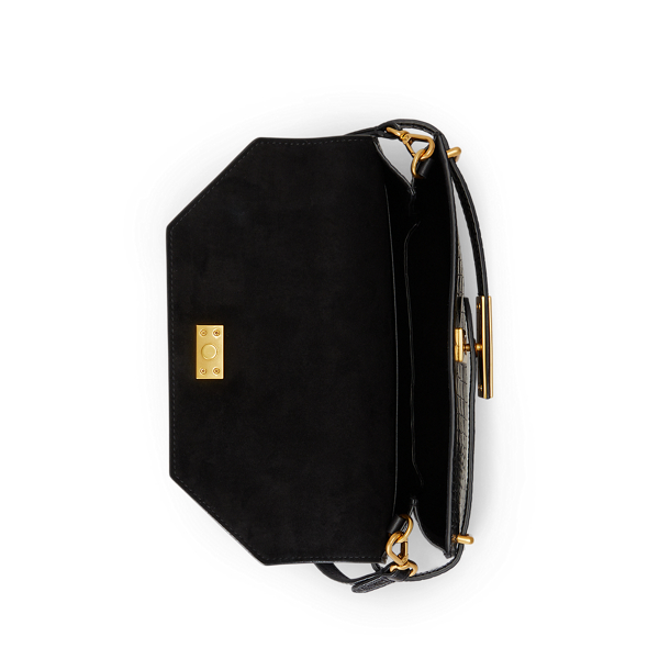 Clutch Polo ID mit Krokopr&auml;gung Polo Ralph Lauren in Black 5