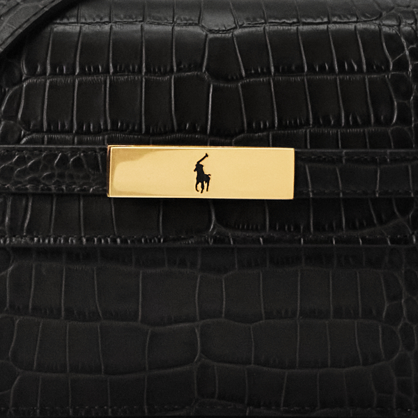 Clutch Polo ID mit Krokopr&auml;gung Polo Ralph Lauren in Black 6