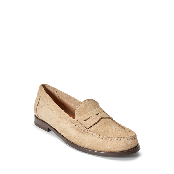 Pennyloafer aus Kalbswildleder Polo Ralph Lauren in D&uuml;nensandbraun 2