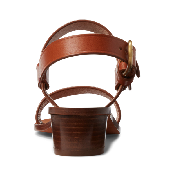 Cuoio Calfskin Heeled Sandal Polo Ralph Lauren 3