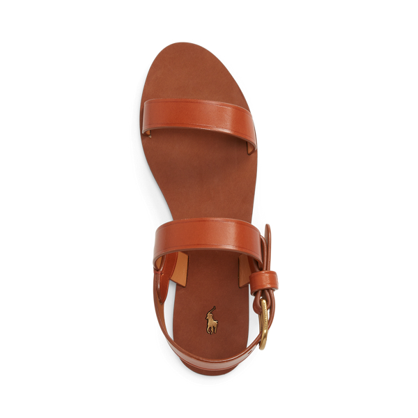 Cuoio Calfskin Heeled Sandal Polo Ralph Lauren 4