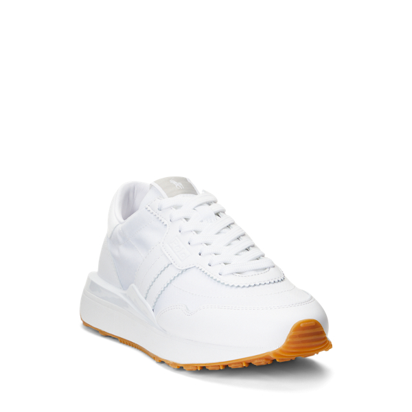 White Train 89 Leather &amp; Oxford Trainer Polo Ralph Lauren 2