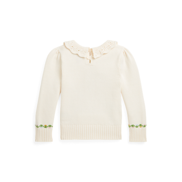 Pullover mit H&auml;schenintarsie Girls 1.5-6.5 Years in Clubhouse-Creme 3