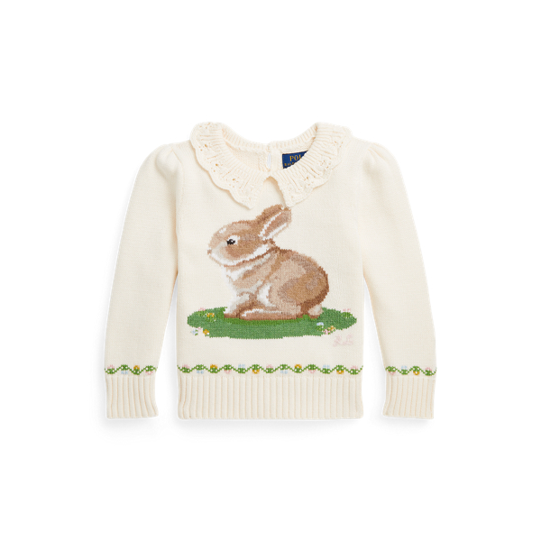 Lunar New Year Cotton Bunny Sweater Ralph Lauren