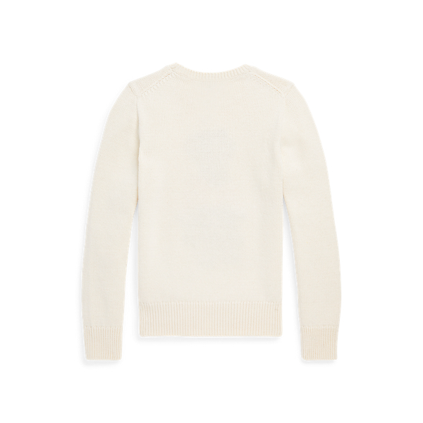 Baumwollpullover mit Polo Bear Girls 7-14 Years in Clubhouse-Creme 2