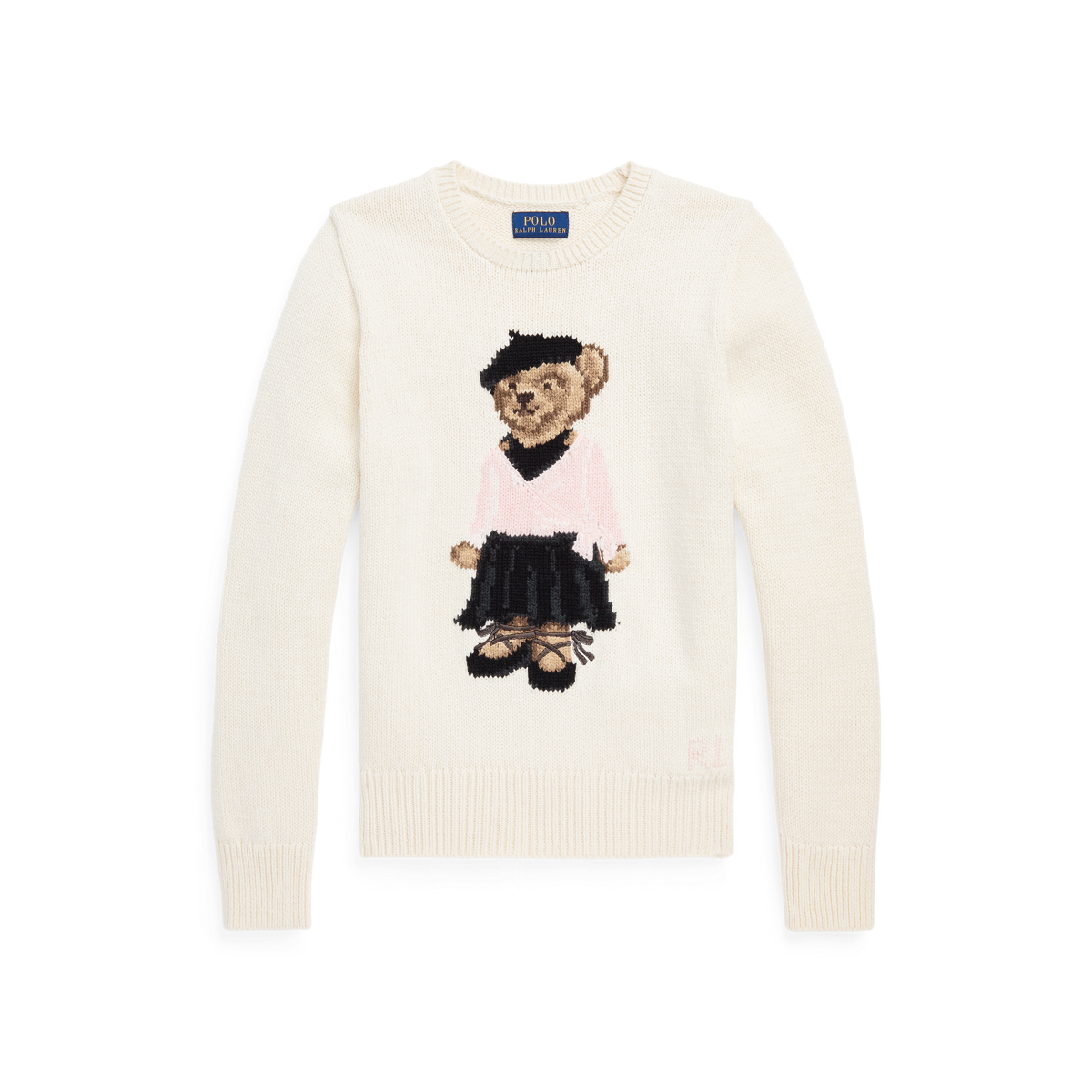 Ralph lauren sweater with bear hotsell