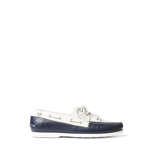 Merton Two-Tone Leather Boat Shoe Polo Ralph Lauren 1
