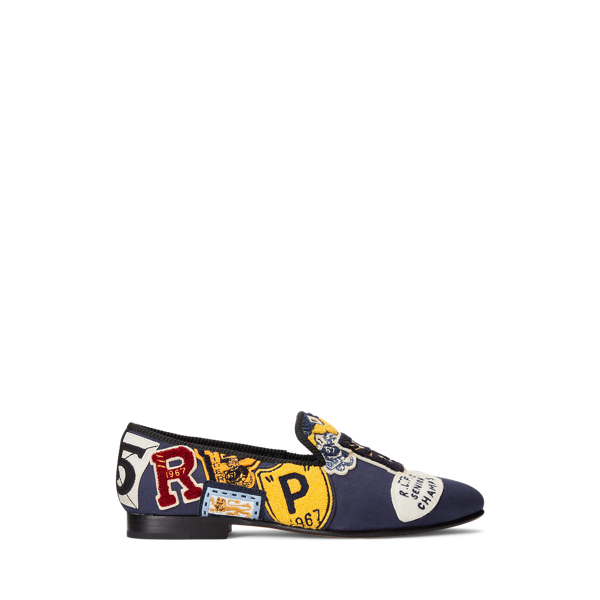 Paxton Logo-Patch Canvas Slipper