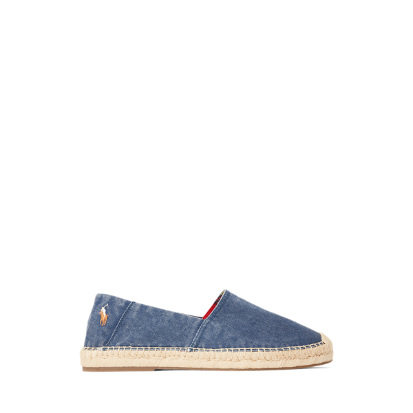 Light Navy Cevio Washed Canvas Espadrille Polo Ralph Lauren 1