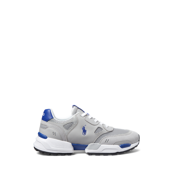 Jogger sneaker van su&egrave;de en mesh Polo Ralph Lauren in 1
