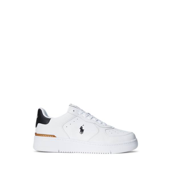 Ralph lauren white mens trainers on sale