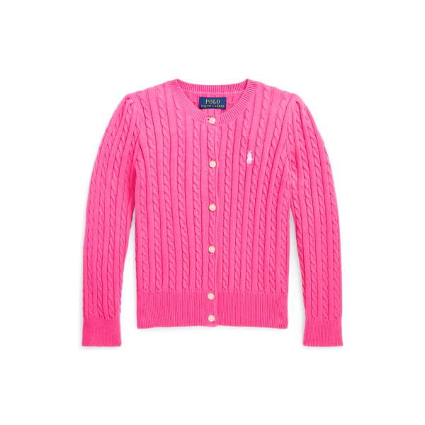 Cardigan en coton &agrave; mini-torsades Girls 1.5-6.5 Years en 1
