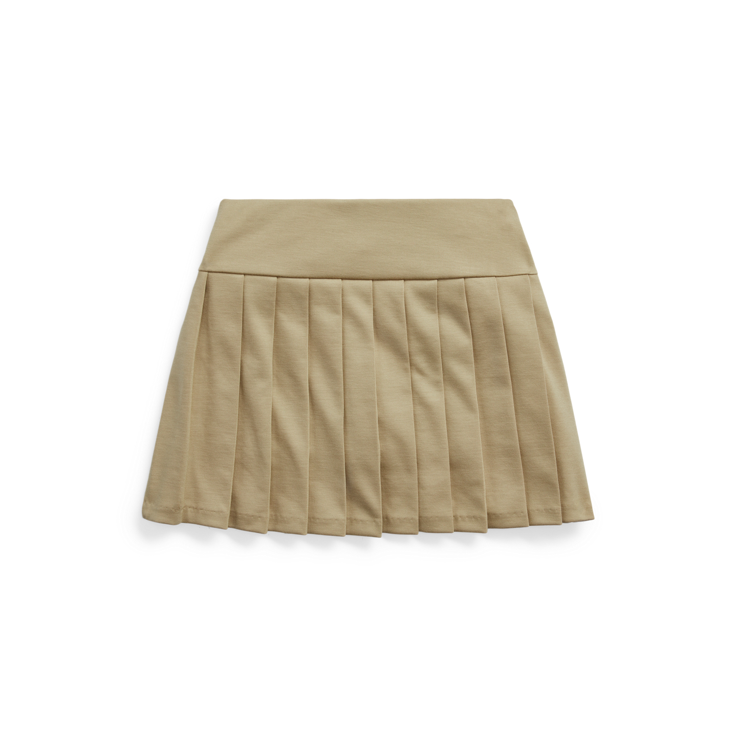 Детская юбка-шорты Ralph Lauren Pleated Ponte Skort, цвет: Хаки — фото 1