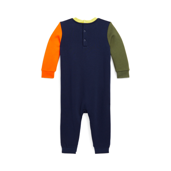 Fleece-Strampler mit Polo Bear Baby Boy in Kreuzfahrt-Navy multi 2