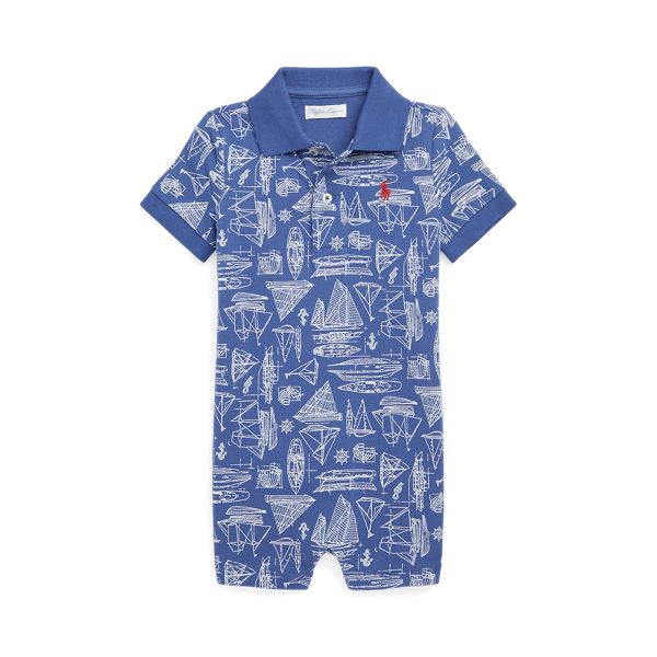 Macac&atilde;o Polo em malha de algod&atilde;o Baby Boy em 1