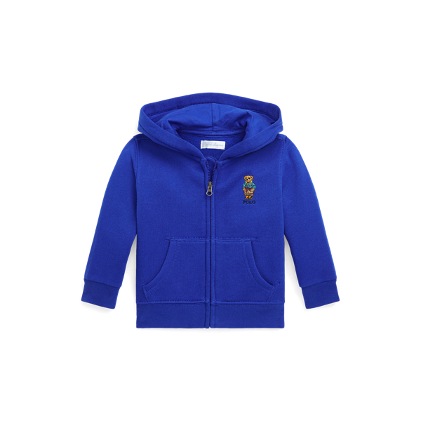 Sapphire Star Polo Bear Fleece Full-Zip Hoodie Baby Boy 1