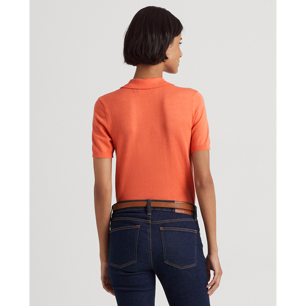 Polo en jersey Lauren en Portside Coral 4