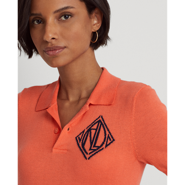 Polo en jersey Lauren en Portside Coral 5