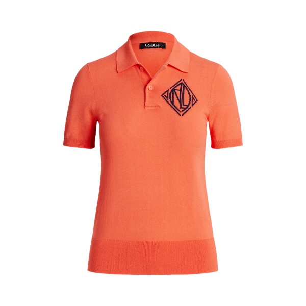 Polo en jersey Lauren en Portside Coral 2