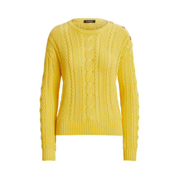 Maglia in cotone a punto Aran