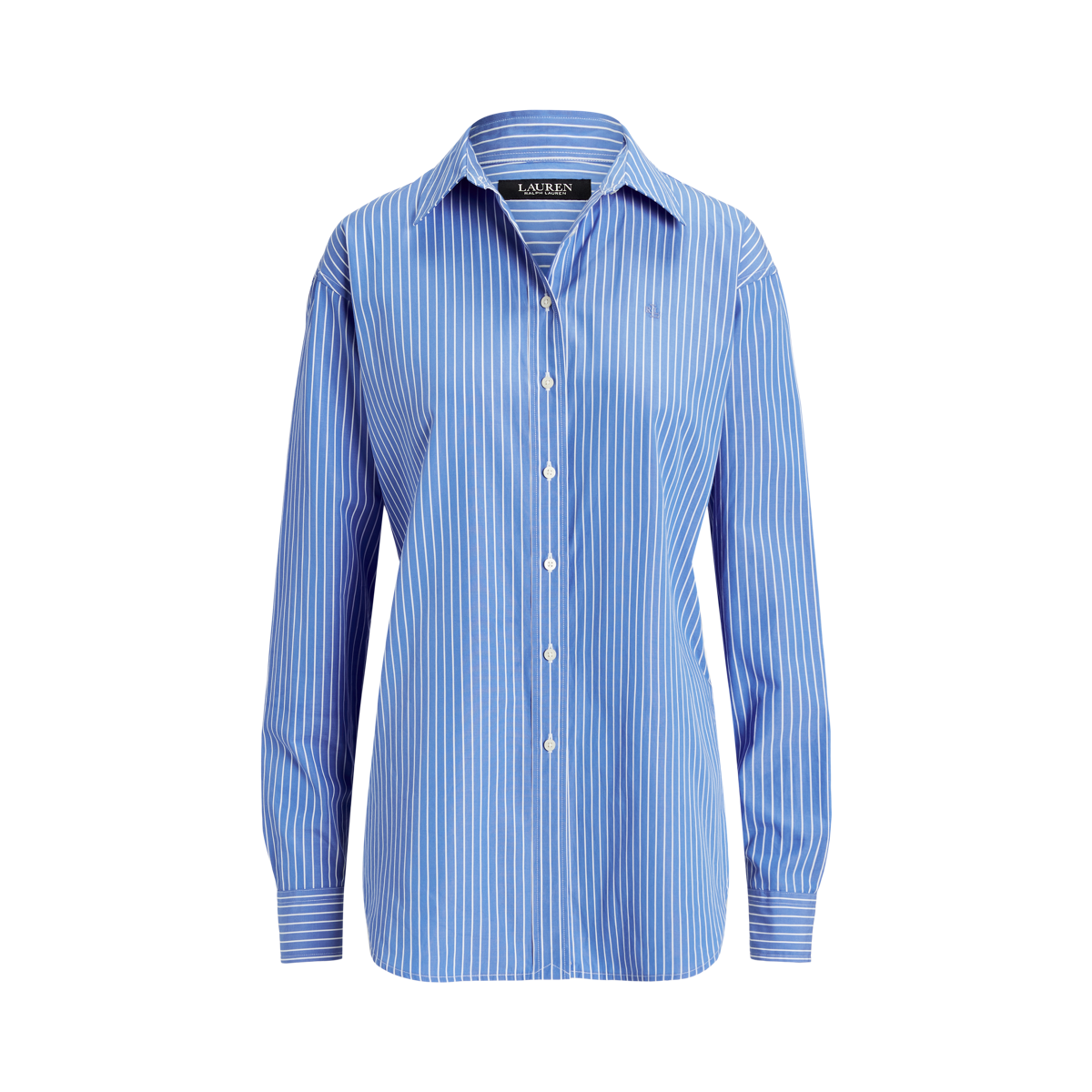 ローレン ラルフローレン LAUREN Ralph Lauren Women's  Petite Striped Cotton Broadcloth Lauren Ralph Lauren Women's Striped Cotton Broadcloth