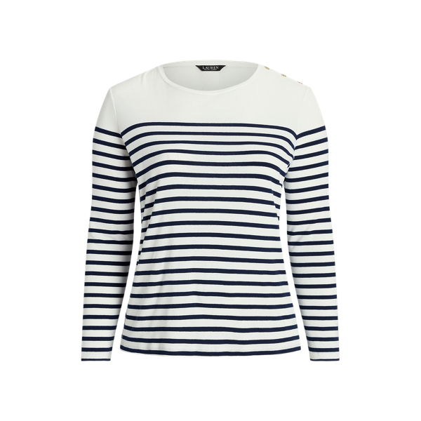 Striped Cotton Long-Sleeve Tee