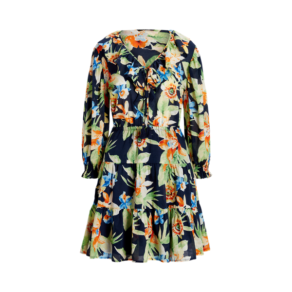 Gebl&uuml;mtes Kleid aus Baumwollvoile Lauren in 1