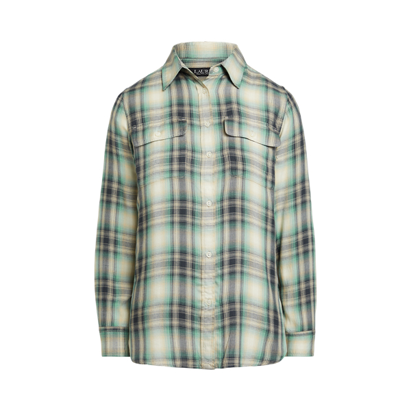 &Uuml;bergro&szlig;es Hemd aus kariertem Twill Lauren in 1