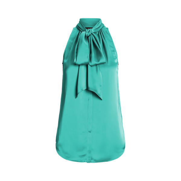 Camicetta in charmeuse con fiocco Lauren in 1