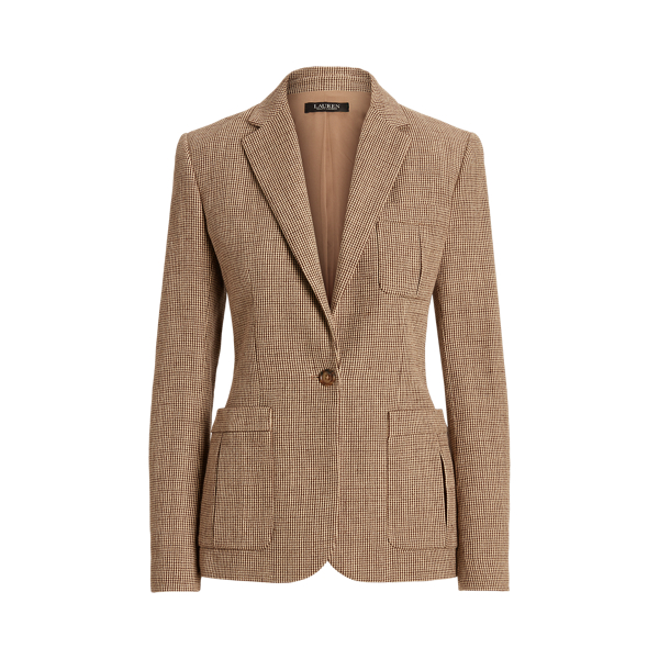 Cotton-Linen Twill Blazer Lauren Petite 1