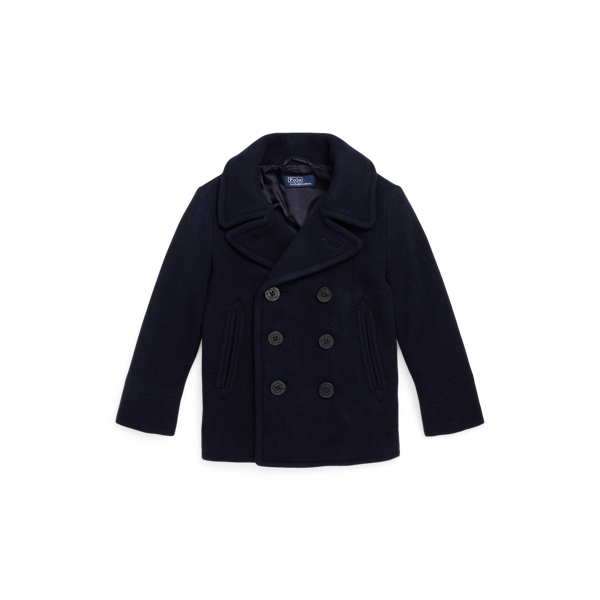 RL Navy Wool-Blend Peacoat Boys 2-7 1