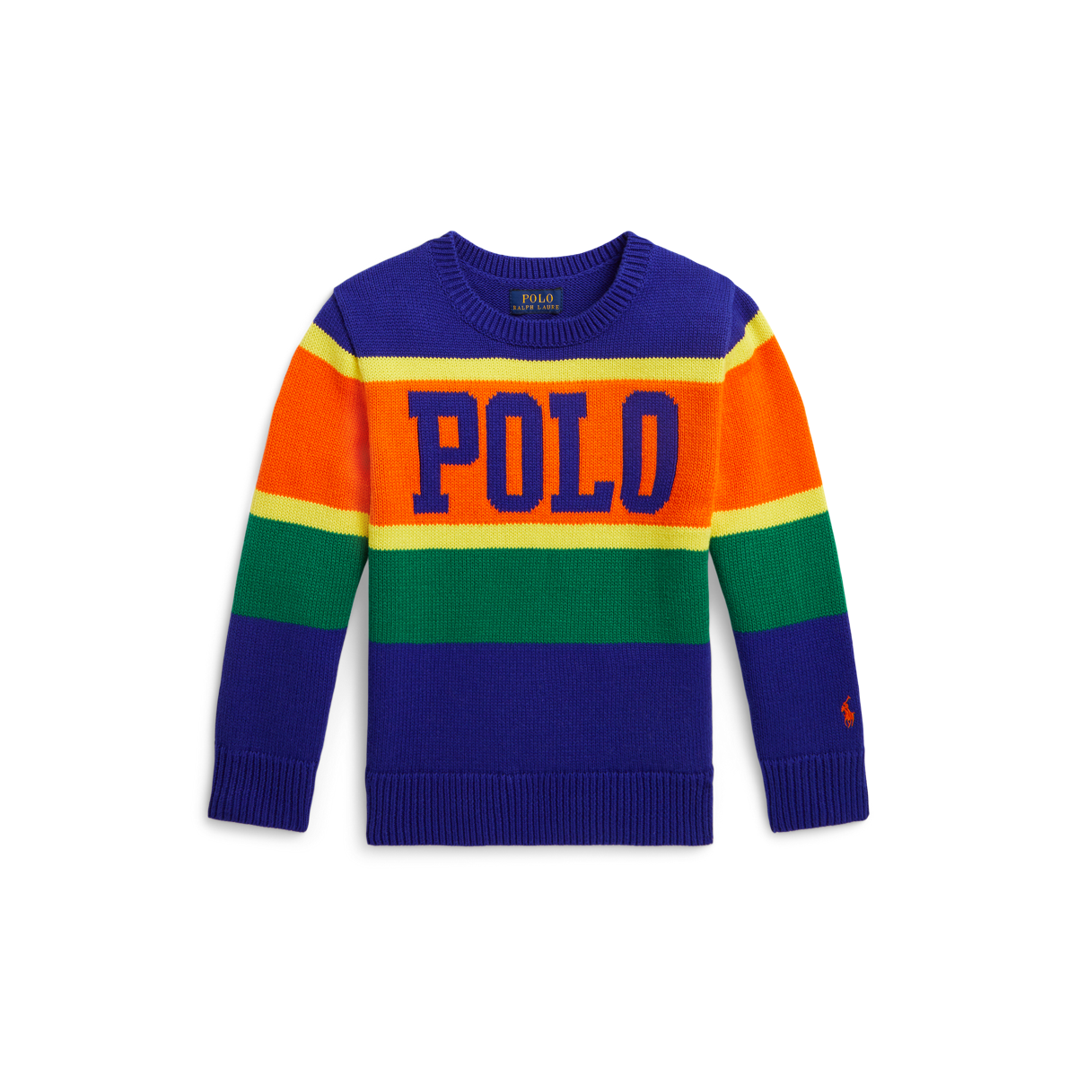 Polo ralph lauren striped cotton sweater clearance