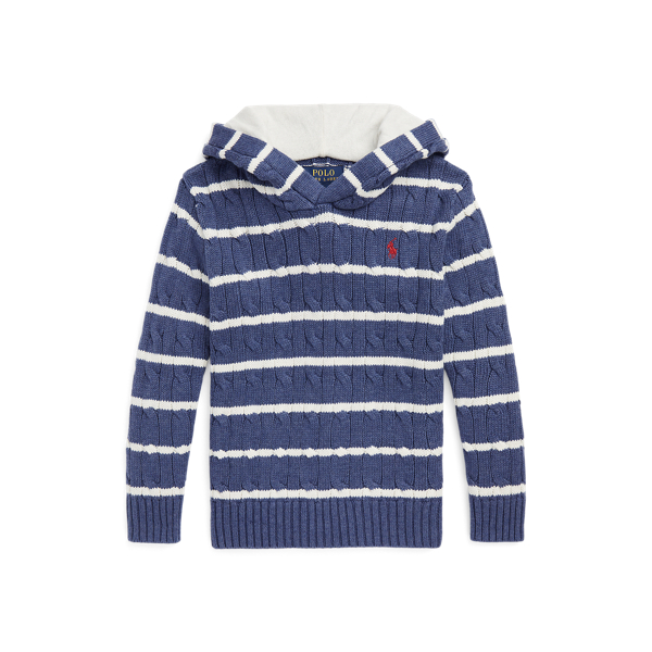 Maglia con cappuccio in cotone a righe Boys 1.5-6 Years in 1