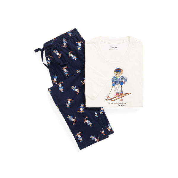 Polo Bear Cotton Jersey Sleep Set