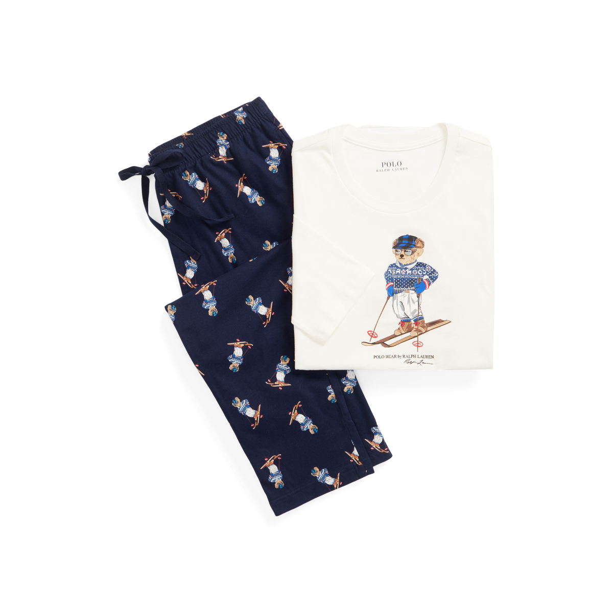 Polo Bear Cotton Jersey Sleep Set