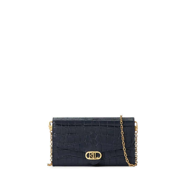 Embossed Leather Medium Adair Crossbody