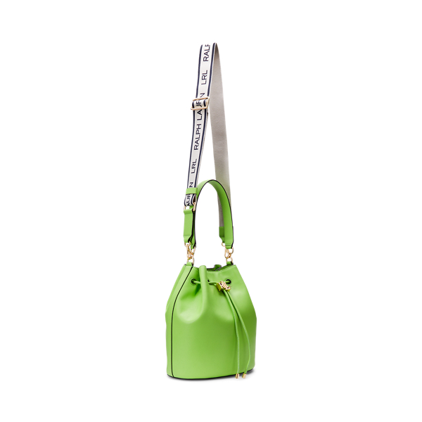 Riviera Green Leather Large Andie Drawstring Bag Lauren 3