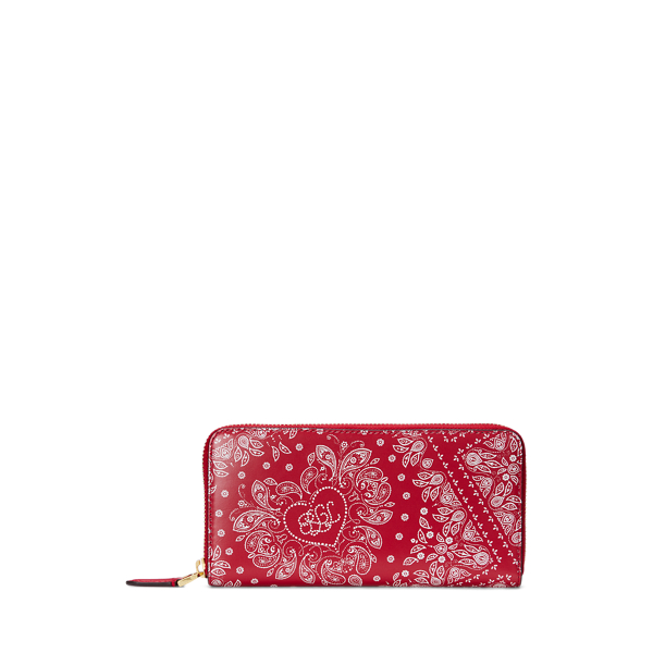長財布 LAUREN RALPH LAUREN Print Leather Continental Wallet Lauren Ralph Lauren Zip Continental Wallet | Dillard's