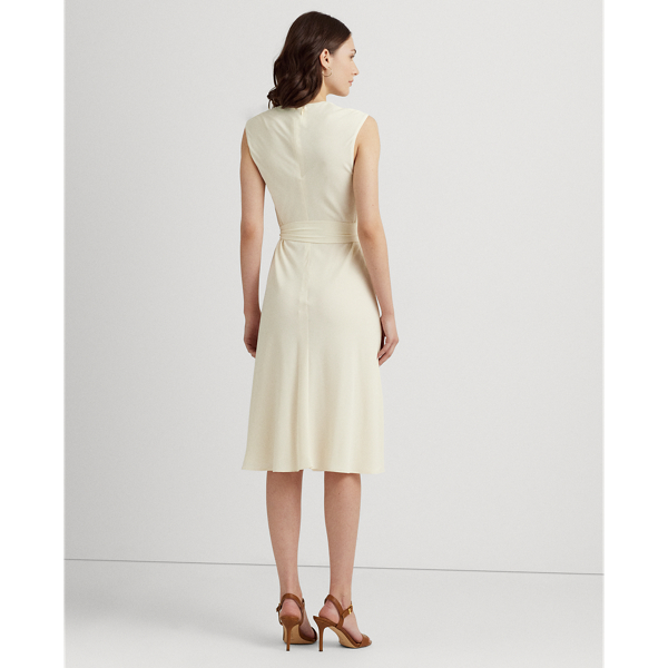 Blasencr&ecirc;pe-Kleid mit Fl&uuml;gel&auml;rmeln Lauren in Nat&uuml;rliches Creme 5