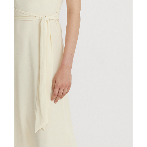 Blasencr&ecirc;pe-Kleid mit Fl&uuml;gel&auml;rmeln Lauren in Nat&uuml;rliches Creme 6