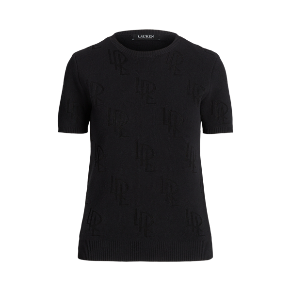 Monogram Jacquard Short-Sleeve Jumper Lauren 1