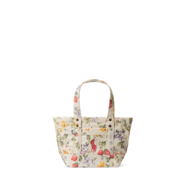Floral Big Pony Canvas Mini Tote Girls 1