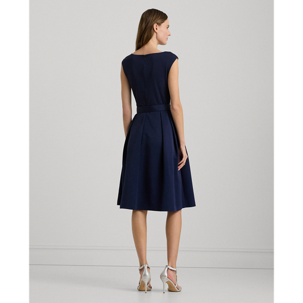送関込☆RALPHLAUREN FLORAL BELTED FAILLE COCKTAIL DRESS Lauren Ralph Lauren Women's Floral Belted Faille Cocktail