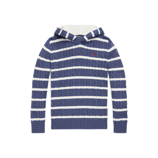 Pull &agrave; capuche en coton ray&eacute; Boys 6-14 Years en 1