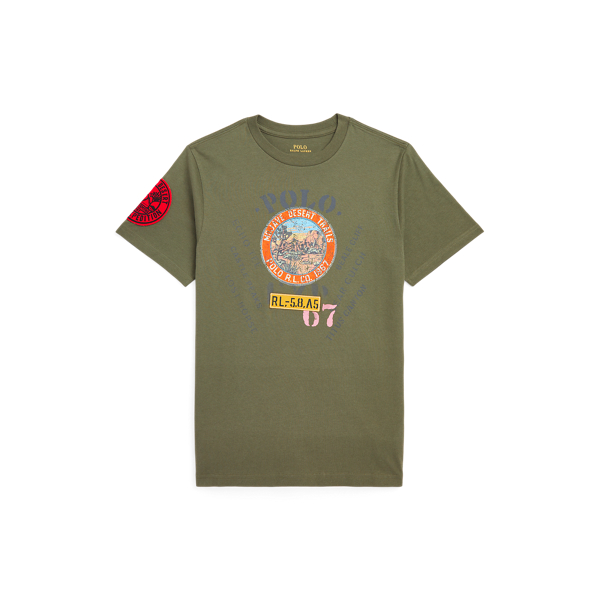 T-shirt gr&aacute;fica em malha de algod&atilde;o Boys 6-14 Years em 1