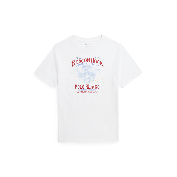 Camiseta de punto de algod&oacute;n estampada Boys 6-14 Years en 1