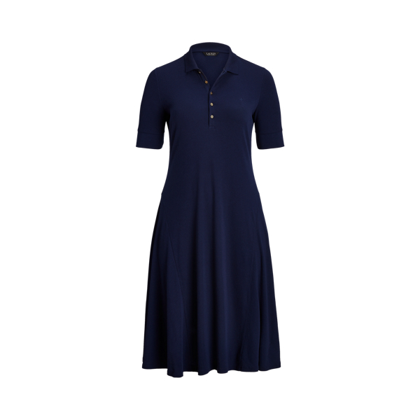 Vestido Polo em mistura de algod&atilde;o Lauren Woman em 1