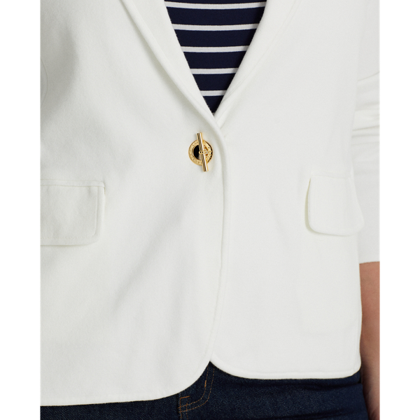 Blazer aus Baumwollmischgewebe Lauren Woman in Wei&szlig; 6