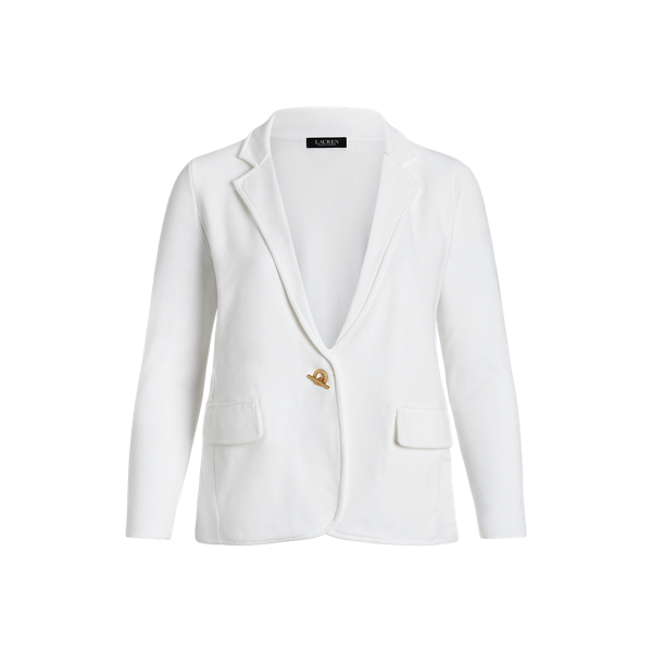 Blazer aus Baumwollmischgewebe