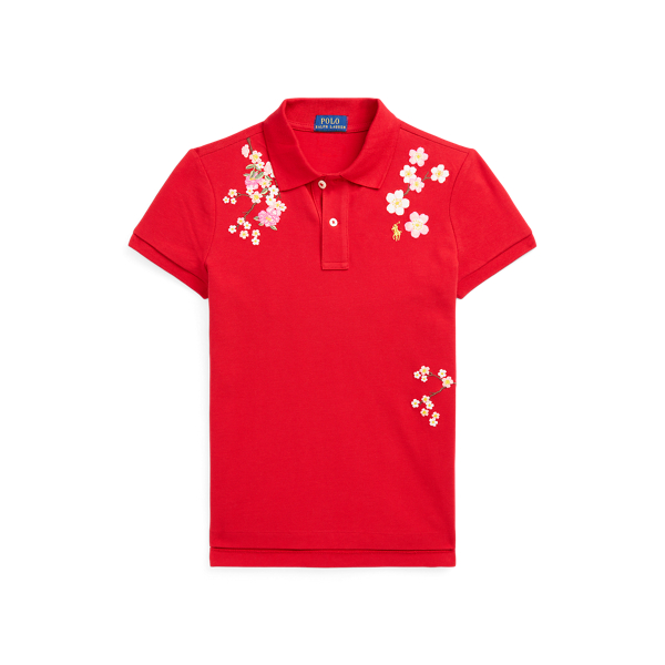 Mesh Lunar New Year Polo-shirt Girls 7-14 Years in 1